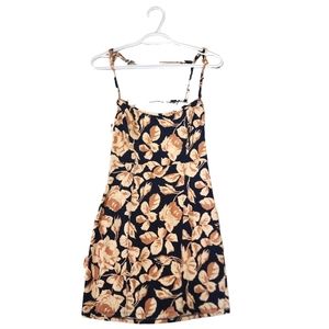 Womens Intimately Free People Blue Size Small Leaf Mini Dress with Open Back